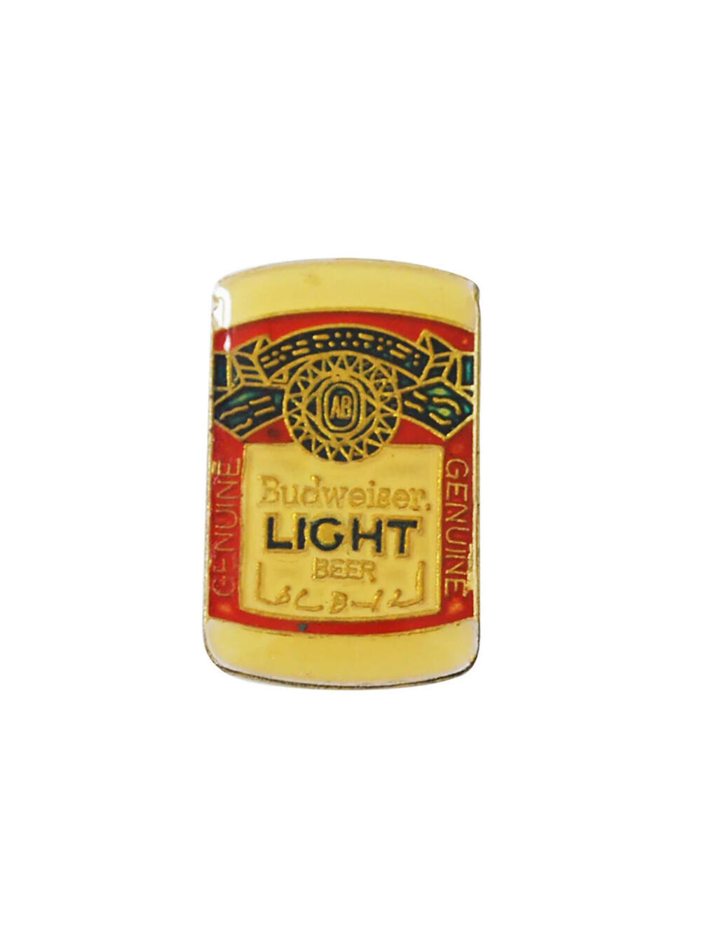 Vintage Budweiser Light Beer 80s Can Metal Pin